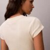 Camiseta de bebé de canalé a rayas con Monogram Camiseta de bebé de canalé a rayas con Monogram