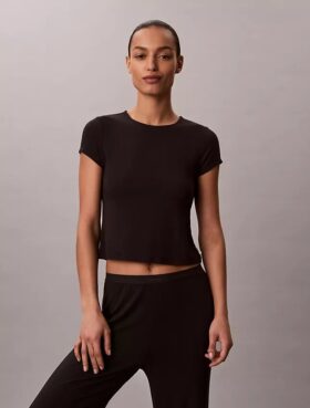 Camiseta de bebé elástica de Modal con tejido de punto drop needle Camiseta de bebé elástica de Modal con tejido de punto drop needle