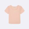 Camiseta de cuello cuadrado para niñas