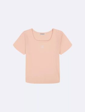 Camiseta de cuello cuadrado para niñas