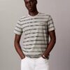 Camiseta de cuello redondo a rayas Liquid Touch Camiseta de cuello redondo a rayas Liquid Touch