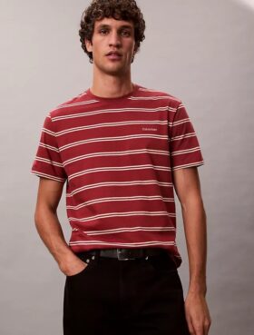 Camiseta de cuello redondo a rayas Liquid Touch