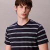 Camiseta de cuello redondo a rayas Liquid Touch Camiseta de cuello redondo a rayas Liquid Touch