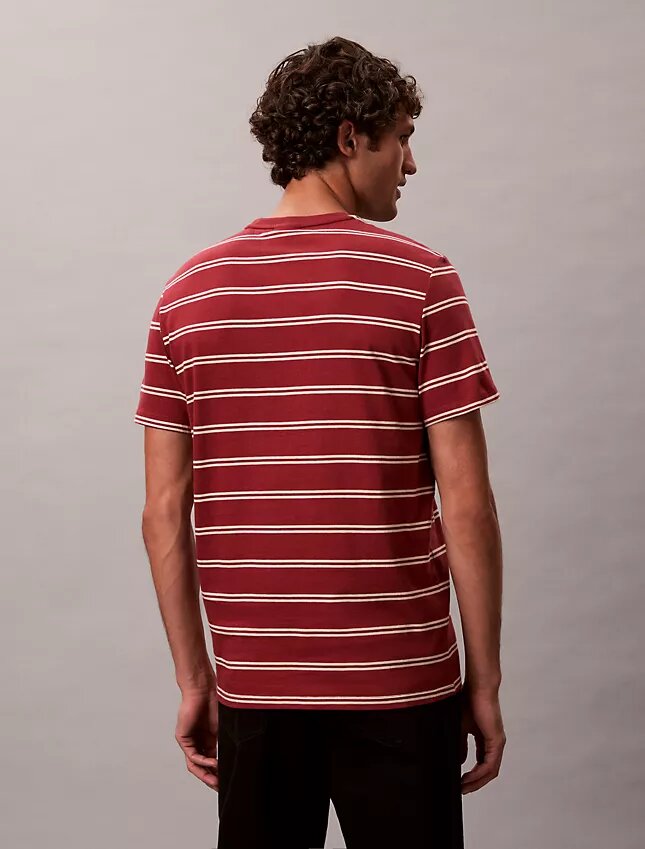 Camiseta de cuello redondo a rayas Liquid Touch Camiseta de cuello redondo a rayas Liquid Touch