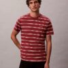 Camiseta de cuello redondo a rayas Liquid Touch Camiseta de cuello redondo a rayas Liquid Touch