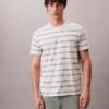 Camiseta de cuello redondo a rayas Liquid Touch Camiseta de cuello redondo a rayas Liquid Touch