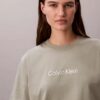 Camiseta de cuello redondo con corte holgado y logotipo estándar