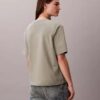Camiseta de cuello redondo con corte holgado y logotipo estándar