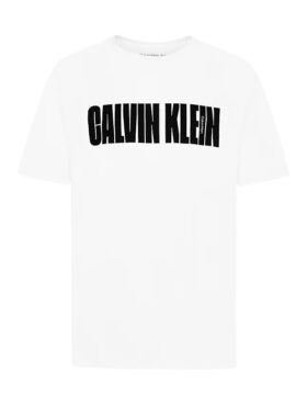 Camiseta de cuello redondo con el logotipo de CK en mayúsculas para niños