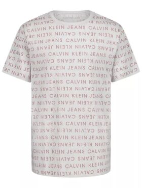 Camiseta de cuello redondo con estampado integral para niños