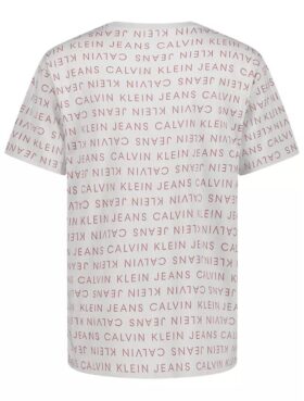 Camiseta de cuello redondo con estampado integral para niños