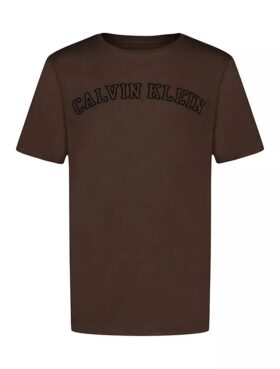 Camiseta de cuello redondo con logotipo estampado para niños