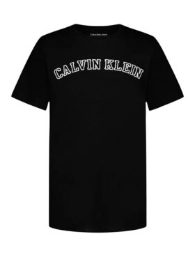 Camiseta de cuello redondo con logotipo estampado para niños