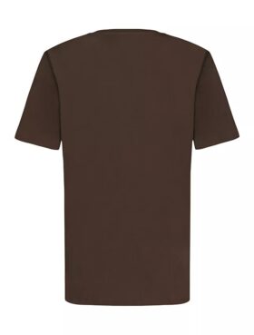 Camiseta de cuello redondo con logotipo estampado para niños