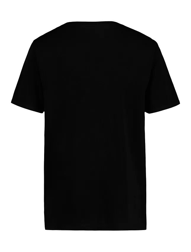 Camiseta de cuello redondo con rayas Monologo para niños Camiseta de cuello redondo con rayas Monologo para niños