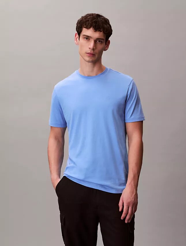 Camiseta de cuello redondo de algodón Supima Camiseta de cuello redondo de algodón Supima