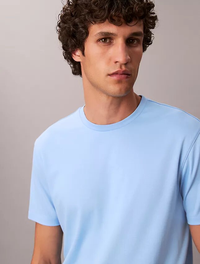 Camiseta de cuello redondo de algodón Supima Camiseta de cuello redondo de algodón Supima