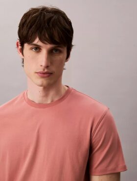 Camiseta de cuello redondo de algodón Supima