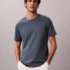 Camiseta de cuello redondo de algodón Supima Camiseta de cuello redondo de algodón Supima