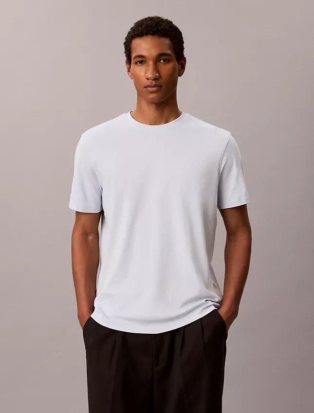 Camiseta de cuello redondo de algodón Supima Camiseta de cuello redondo de algodón Supima