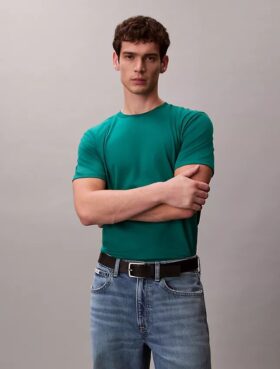 Camiseta de cuello redondo de algodón Supima