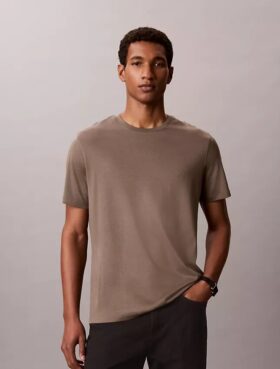 Camiseta de cuello redondo de algodón Supima