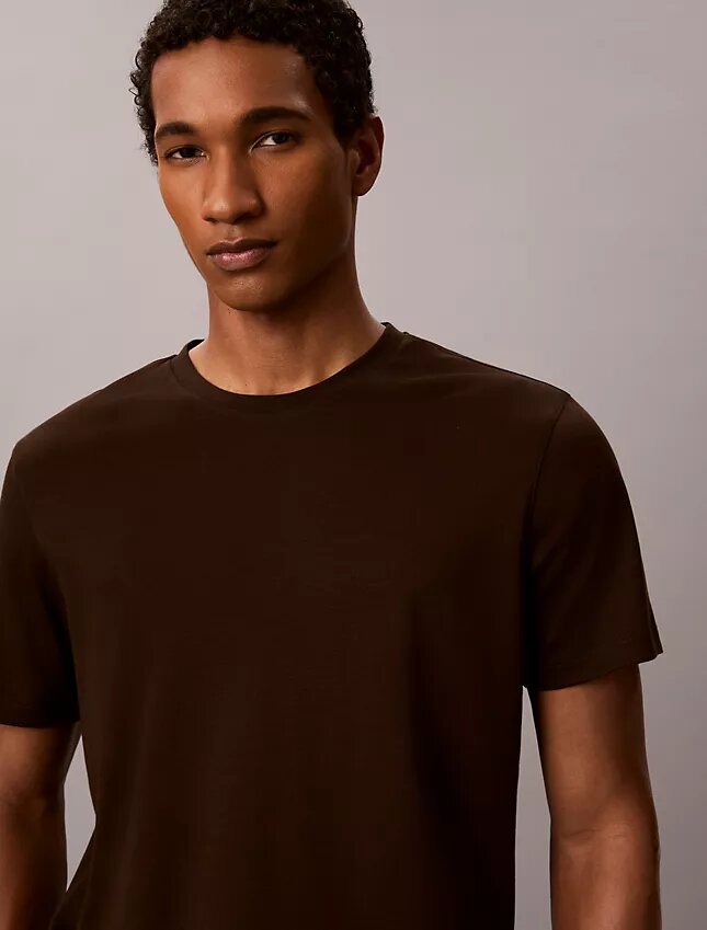 Camiseta de cuello redondo de algodón Supima Camiseta de cuello redondo de algodón Supima