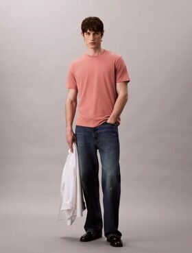 Camiseta de cuello redondo de algodón Supima