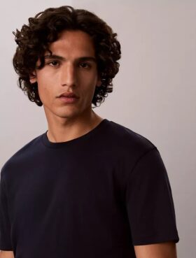 Camiseta de cuello redondo de algodón Supima