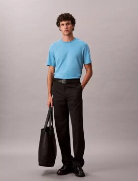Camiseta de cuello redondo de algodón Supima