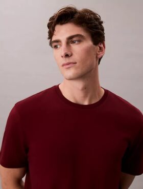 Camiseta de cuello redondo de algodón Supima