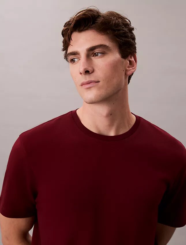 Camiseta de cuello redondo de algodón Supima Camiseta de cuello redondo de algodón Supima