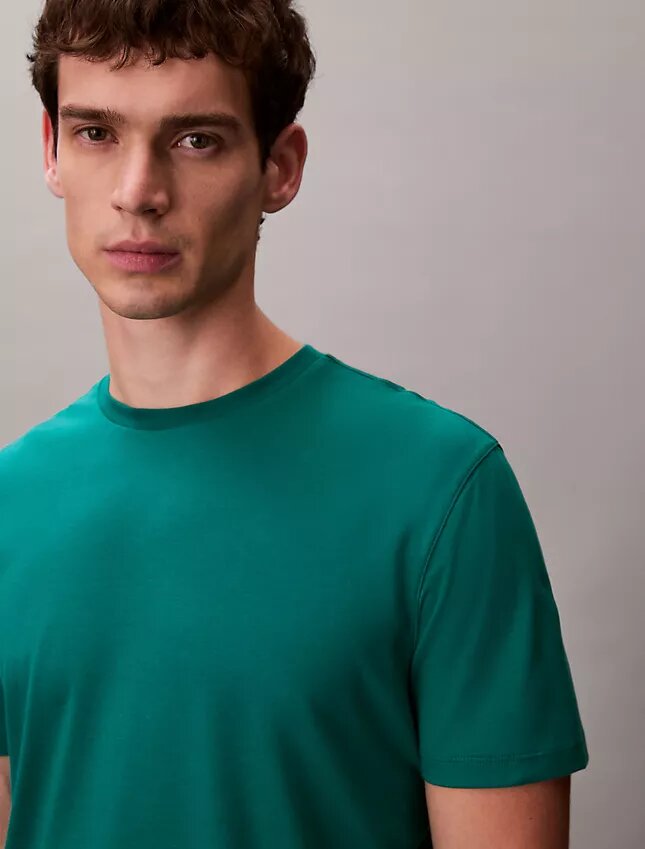 Camiseta de cuello redondo de algodón Supima Camiseta de cuello redondo de algodón Supima