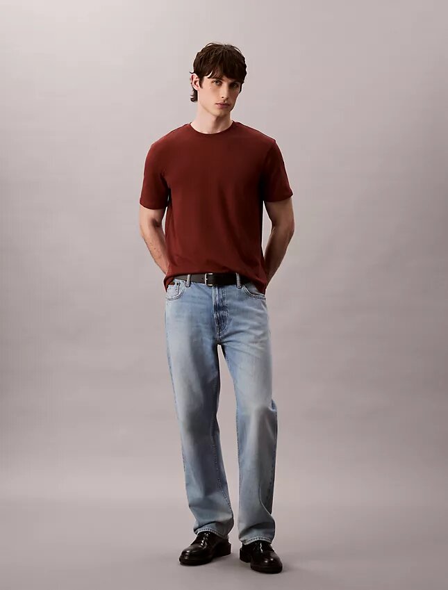 Camiseta de cuello redondo de algodón Supima Camiseta de cuello redondo de algodón Supima