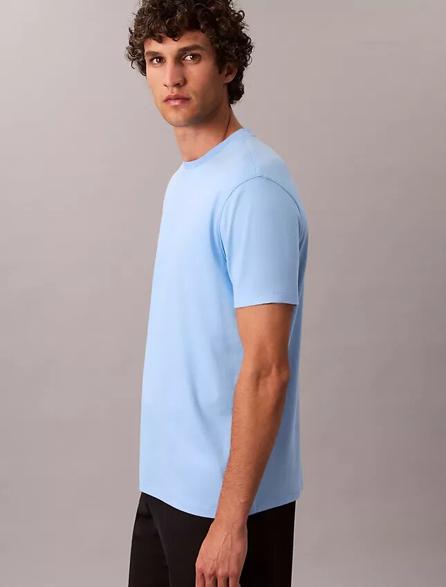 Camiseta de cuello redondo de algodón Supima Camiseta de cuello redondo de algodón Supima