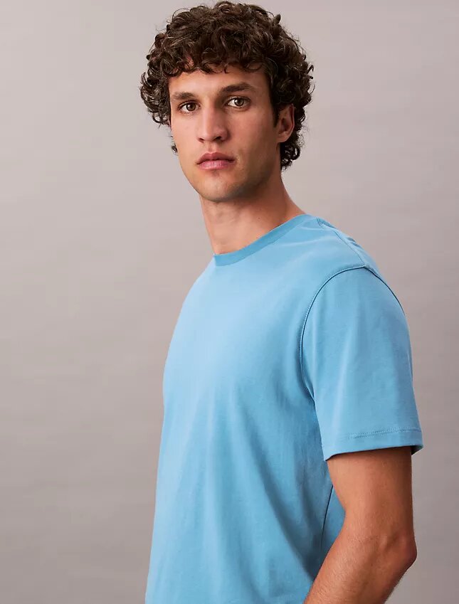 Camiseta de cuello redondo de algodón Supima Camiseta de cuello redondo de algodón Supima