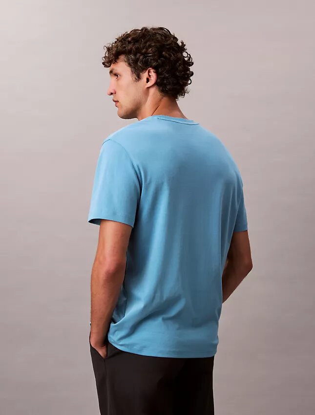 Camiseta de cuello redondo de algodón Supima Camiseta de cuello redondo de algodón Supima