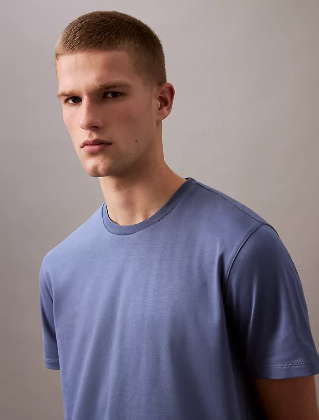 Camiseta de cuello redondo de algodón Supima Camiseta de cuello redondo de algodón Supima