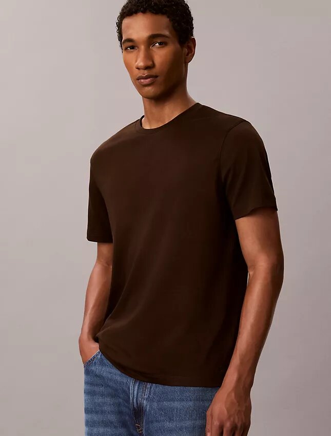 Camiseta de cuello redondo de algodón Supima Camiseta de cuello redondo de algodón Supima