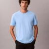 Camiseta de cuello redondo de algodón Supima Camiseta de cuello redondo de algodón Supima