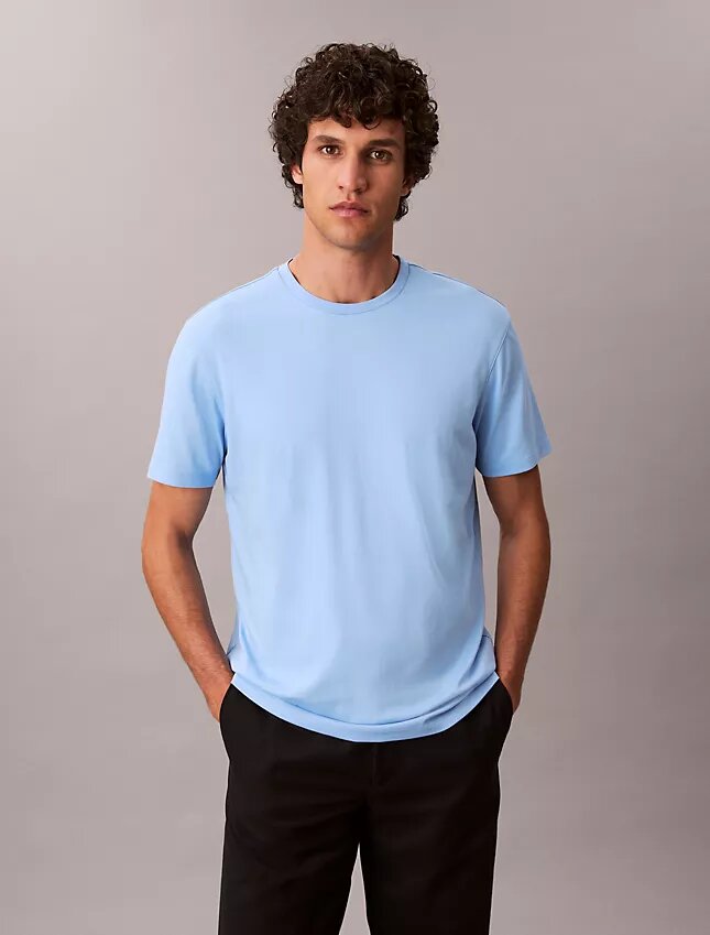 Camiseta de cuello redondo de algodón Supima Camiseta de cuello redondo de algodón Supima