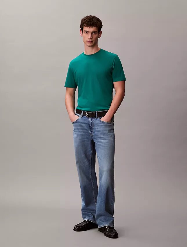Camiseta de cuello redondo de algodón Supima Camiseta de cuello redondo de algodón Supima