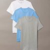 Camiseta de cuello redondo de corte clásico, paquete de 3, Cotton Classics