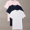 Camiseta de cuello redondo de corte clásico, paquete de 3, Cotton Classics