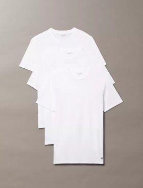 Camiseta de cuello redondo de corte clásico, paquete de 3, Cotton Classics Camiseta de cuello redondo de corte clásico, paquete de 3, Cotton Classics
