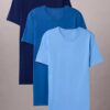 Camiseta de cuello redondo de corte clásico, paquete de 3, Cotton Classics Camiseta de cuello redondo de corte clásico, paquete de 3, Cotton Classics