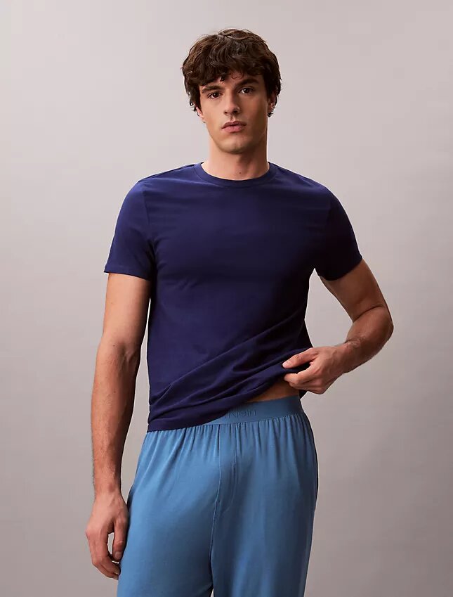 Camiseta de cuello redondo de corte clásico, paquete de 3, Cotton Classics Camiseta de cuello redondo de corte clásico, paquete de 3, Cotton Classics