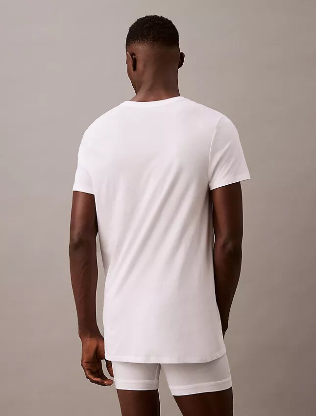 Camiseta de cuello redondo de corte clásico, paquete de 3, Cotton Classics Camiseta de cuello redondo de corte clásico, paquete de 3, Cotton Classics