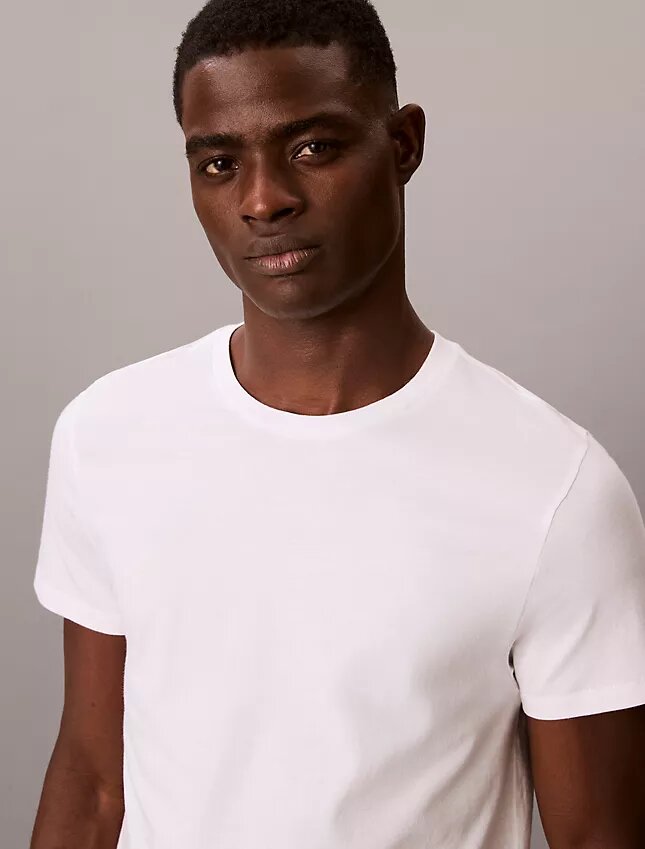 Camiseta de cuello redondo de corte clásico, paquete de 3, Cotton Classics Camiseta de cuello redondo de corte clásico, paquete de 3, Cotton Classics