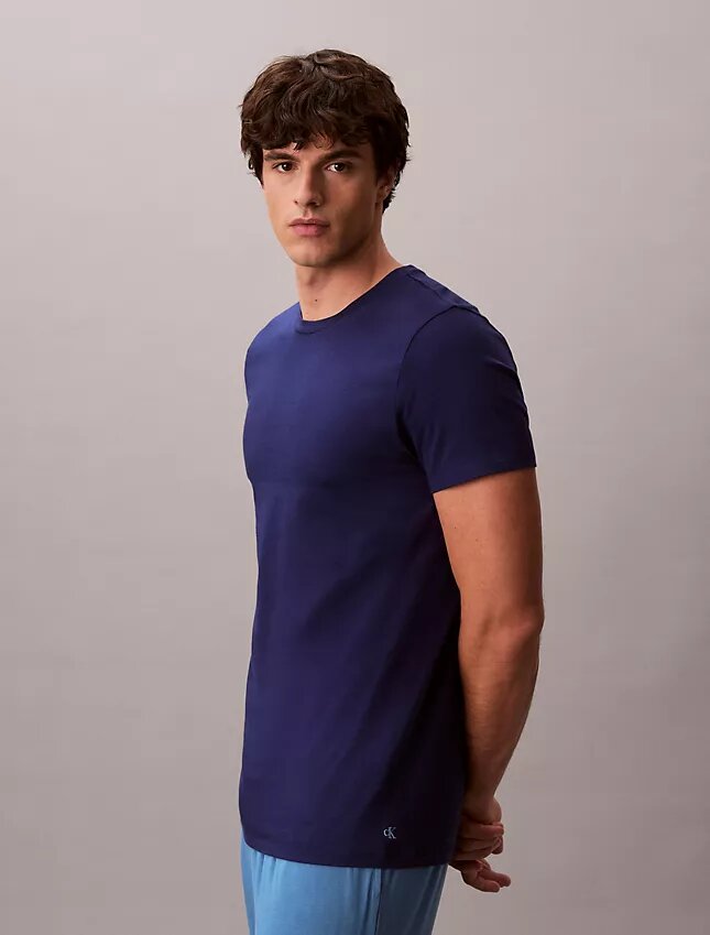 Camiseta de cuello redondo de corte clásico, paquete de 3, Cotton Classics Camiseta de cuello redondo de corte clásico, paquete de 3, Cotton Classics